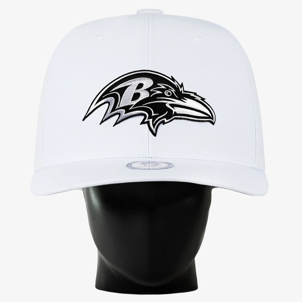 Baltimore Ravens Noggin Boss Unisex Big Hat - White